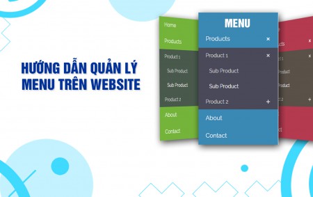 Hướng dẫn quản lý menu trên website